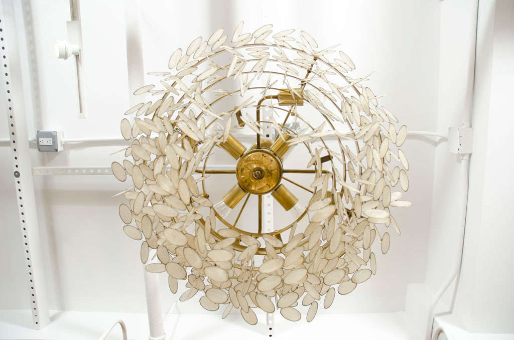 large capiz shell chandelier