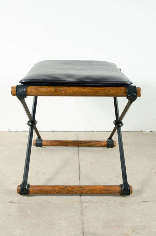 Pair of Campaign Stools by Cleo Baldon for Terra Furniture 1