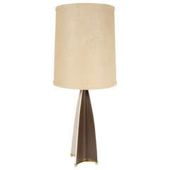 Parabolic Fin Table Lamp by Gerald Thurston for Lightolier