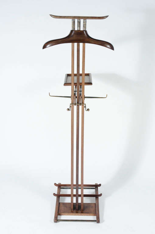 Fine Wood and Brass Gentleman's Valet after Hermes