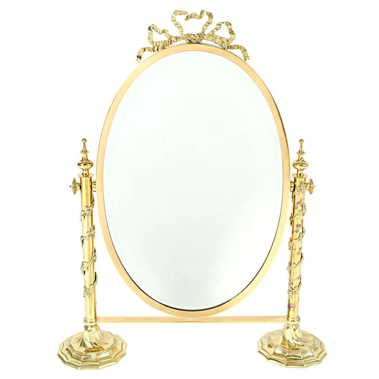 Italian Fantasy Looking Glass Vanity Mirror For Sale