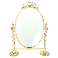 Vintage Fancy Italian Looking Glass Vanity Mirror
