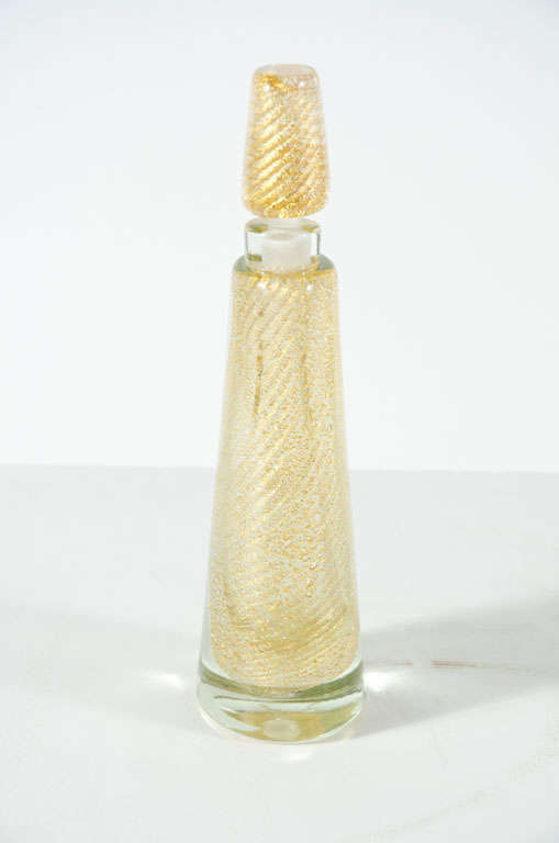 gold leaf perfume bottle