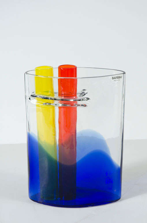 Rainbow Bud Vase by Barbini