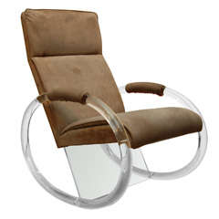 An Amazing Lucite Rocking Chair
