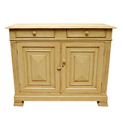 Painted Buffet from France in Green/Gray Paint