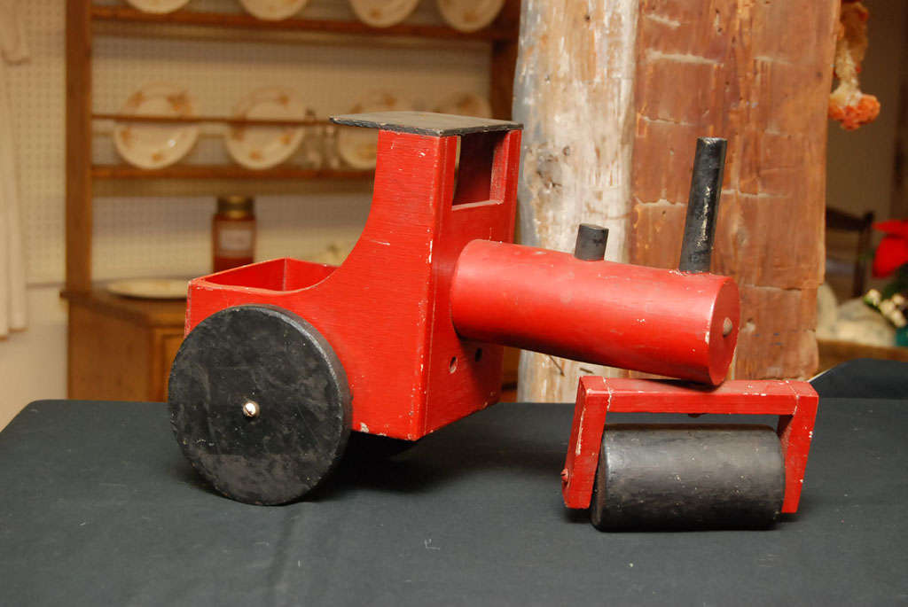 English Painted Steam Roller