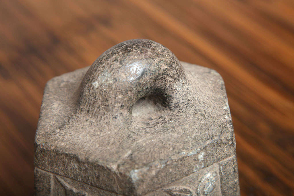 antique Chinese carved stone weight For Sale 2