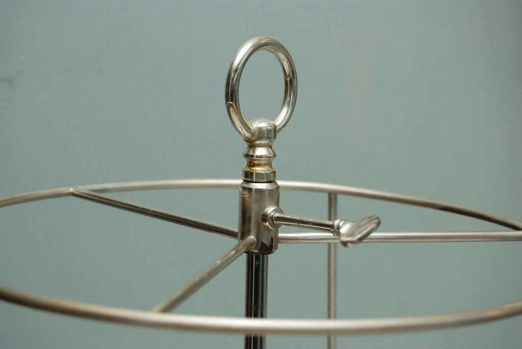 20th Century Art Deco Style Silverplate Bouillotte lamp