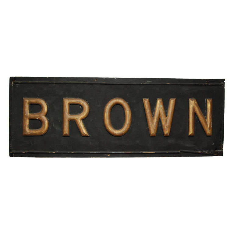 Early 20th Century Sign For Sale