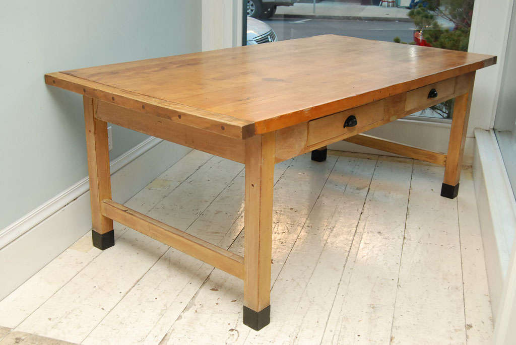 Large Dining or Work Table For Sale at 1stDibs large work table