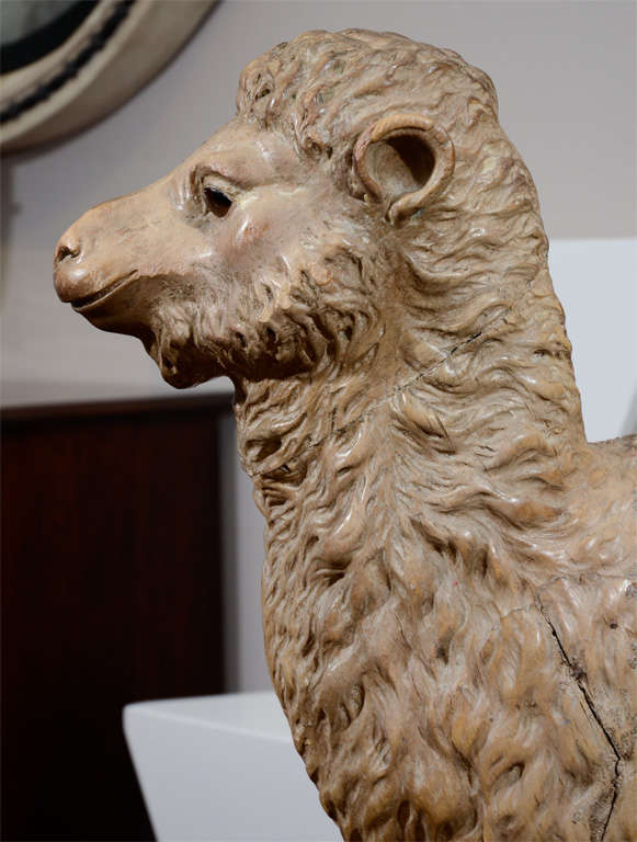 Large-Scale 19th Century Wood Sculpture of a Bactrian Camel In Fair Condition For Sale In Long Island City, NY