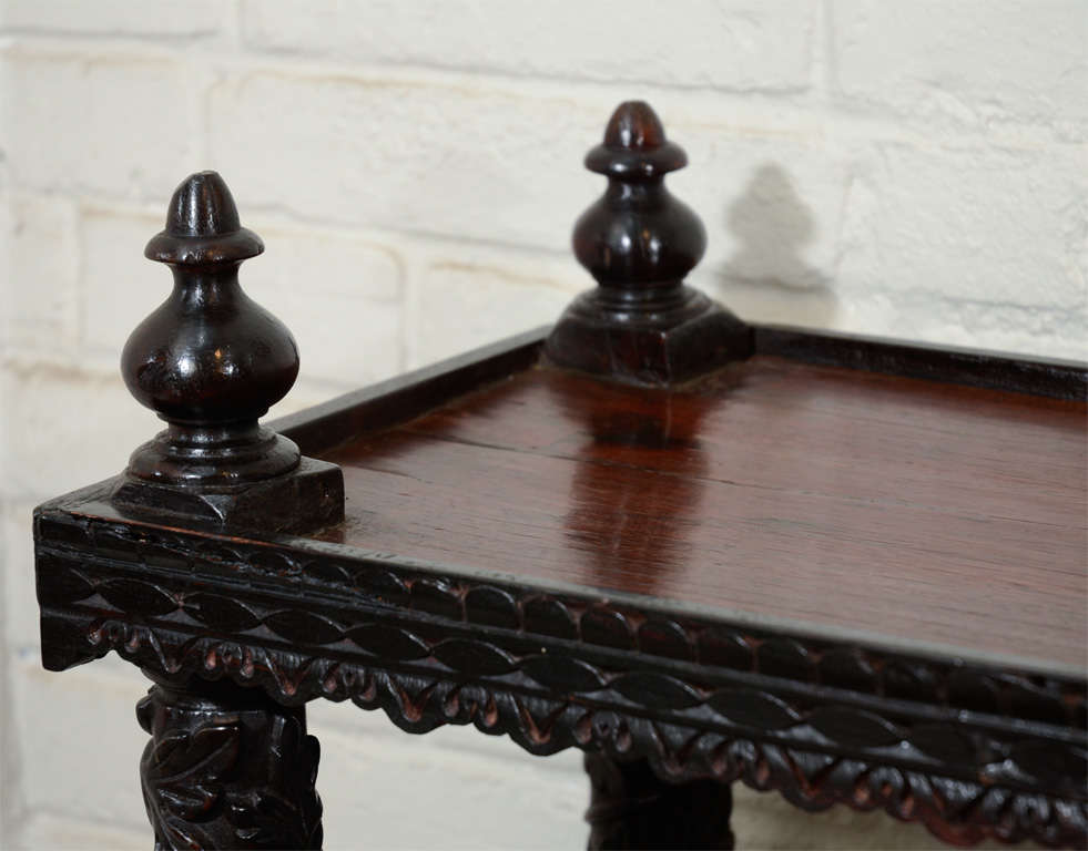 19th Century Anglo-Indian 19th Cent. Rosewood Three-Tier Bookcase/Etagere