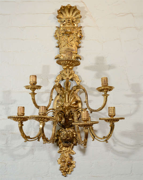 Pair of Mid-19th Century George Style III Wall Lights at 1stdibs
