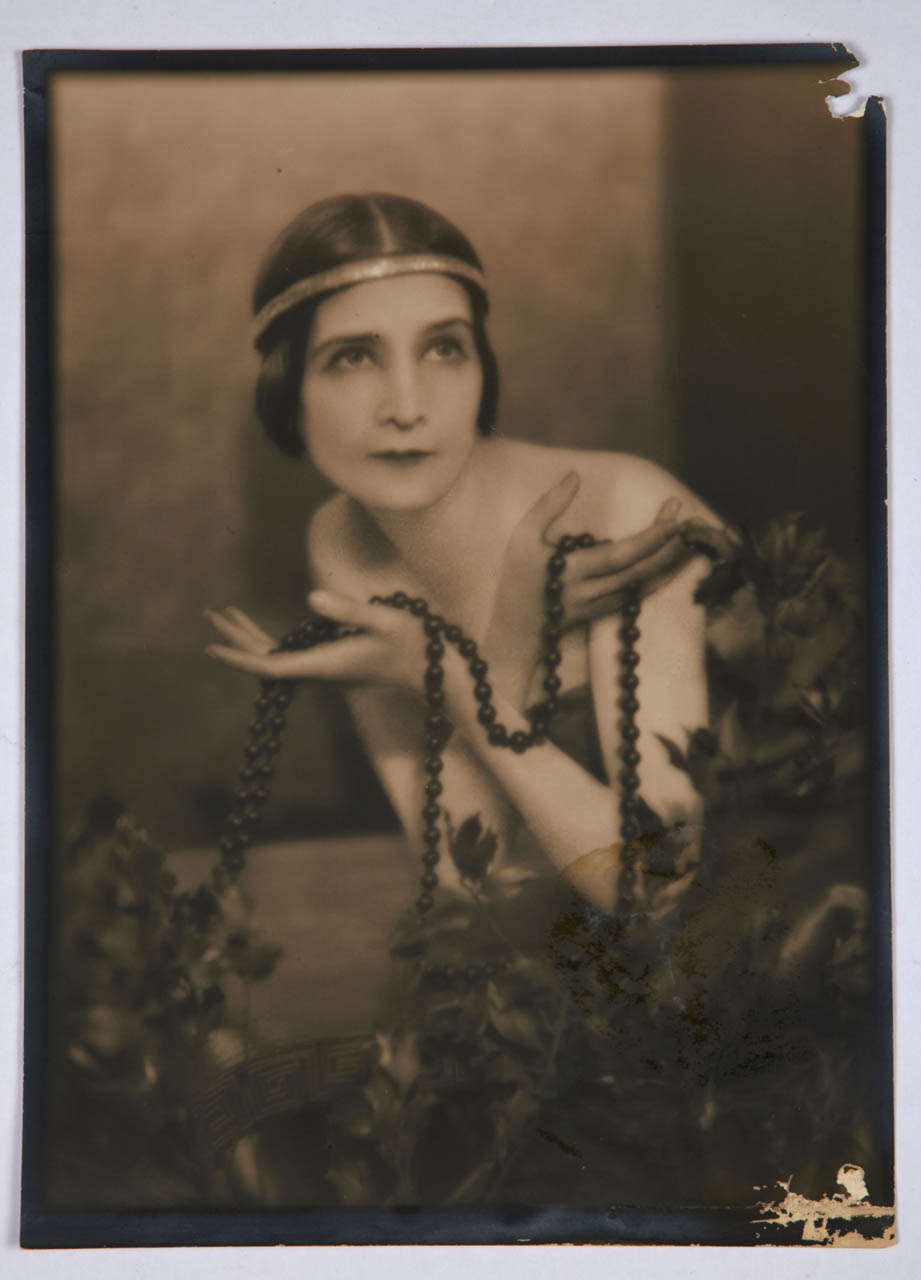 Photography of a Russian Dancer taken by Man Ray (1890-1976), circa 1925 and which was part of the Serge Lifar Collection. Original traditional print signed Man Ray on the back (bottom left). Serge Lifar Collection stamp appears on the back (top
