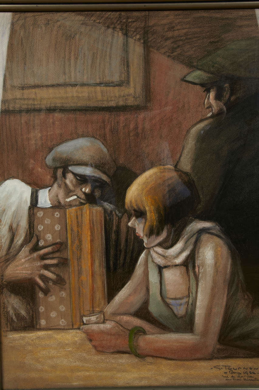 1934, Georges Tournon Pastel 