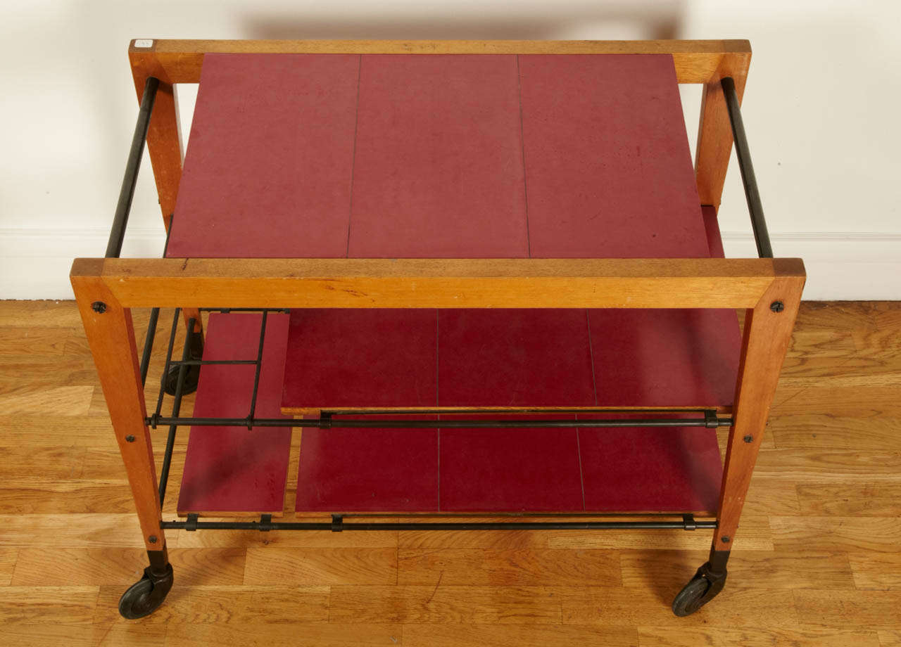 Mid-Century Modern 1950s Trolley Table by Maxime Old
