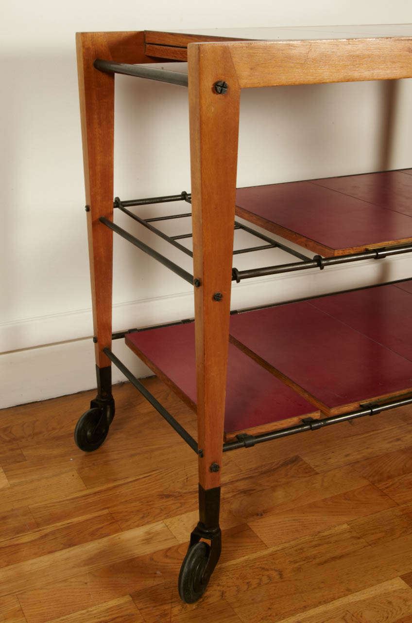 1950s Trolley Table by Maxime Old In Good Condition In Paris, FR