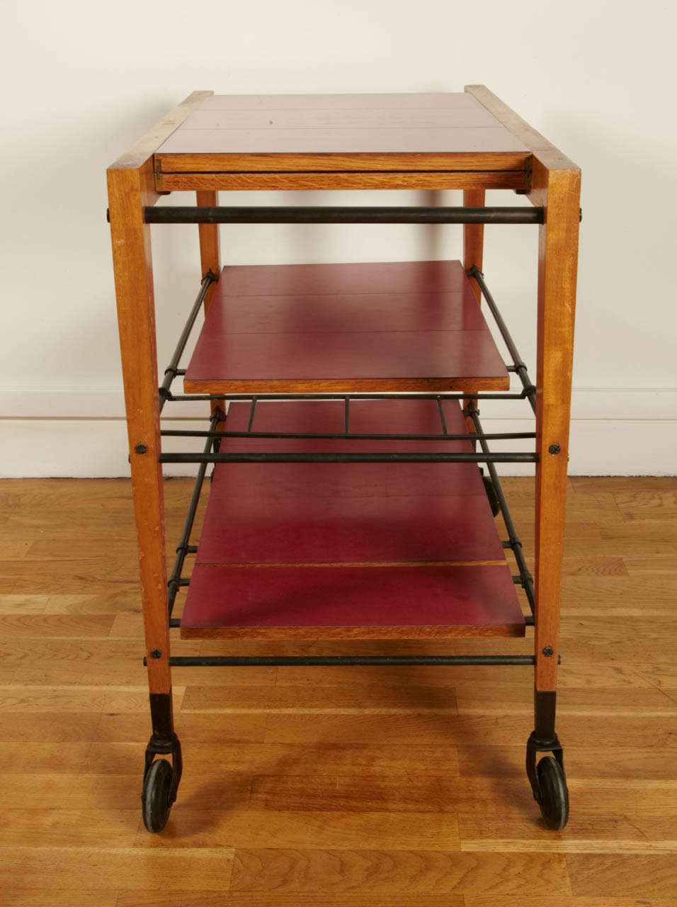 Maple 1950s Trolley Table by Maxime Old