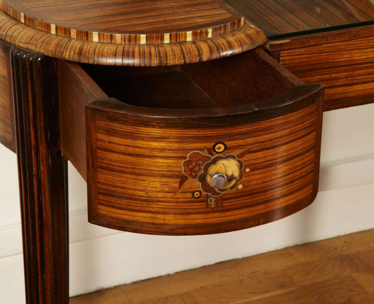 Art Deco Dressing Table with Stool by Krieger, circa 1925 For Sale at