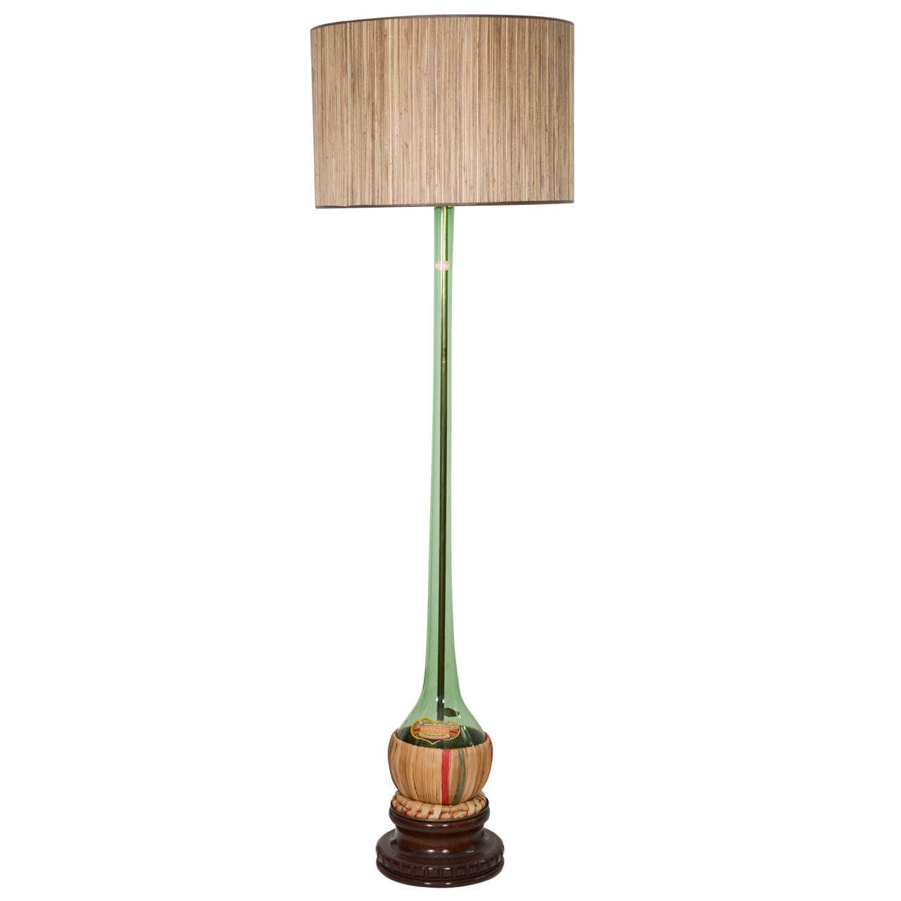 atlántico Libro Suave Repurposed Vintage Chienti Bottle as Floor Lamp For Sale at 1stDibs | repurposed  floor lamp