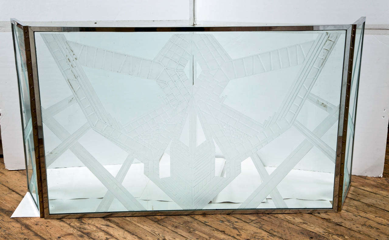 Fireplace Sreeen in Style of Karl Springer