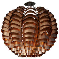 Rare aluminium "Orion" chandelier 6