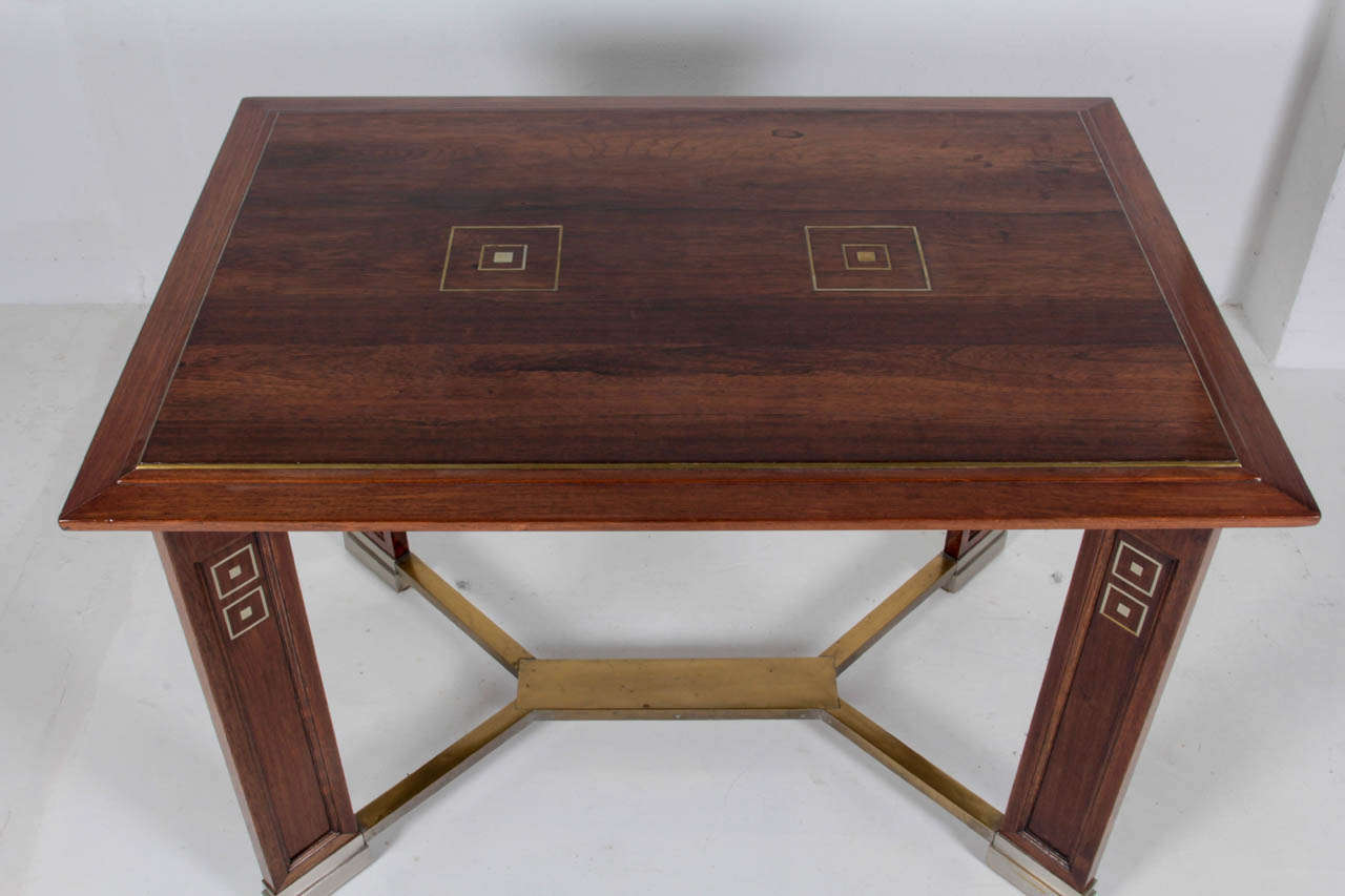 Koloman Moser Attributed Portois & Fix  Vienna Secession Center Table circa 1902 For Sale 3