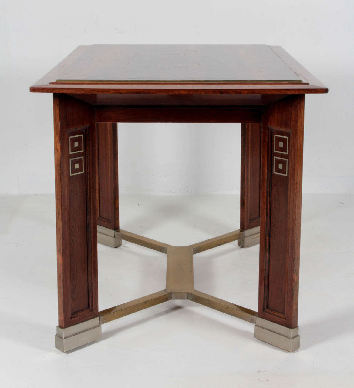 Koloman Moser Attributed Portois & Fix  Vienna Secession Center Table circa 1902 For Sale 4