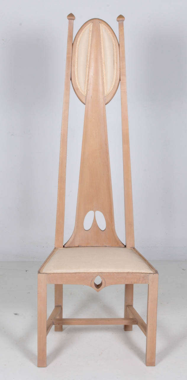 George Logan / Glasgow Style / British Arts & Crafts "The Grey Bower" chair c. 1905