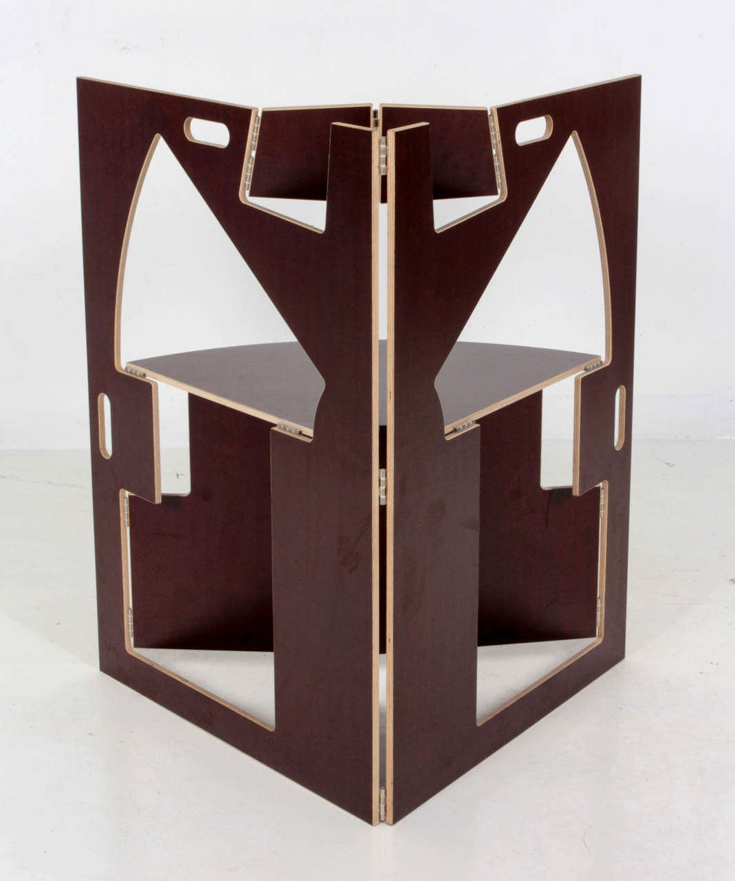 20th Century Werner Schmidt Folding Triangle Chair 