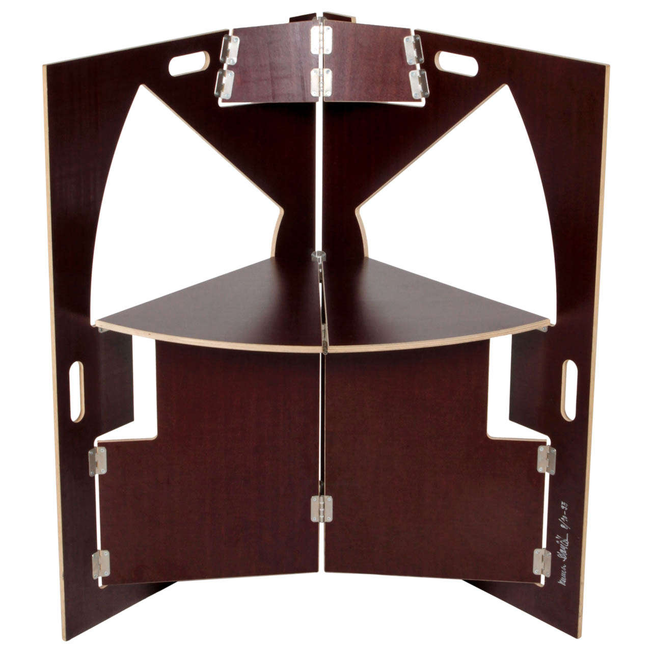 Werner Schmidt Folding Triangle Chair "Falt-Stuhl" 1993 For Sale