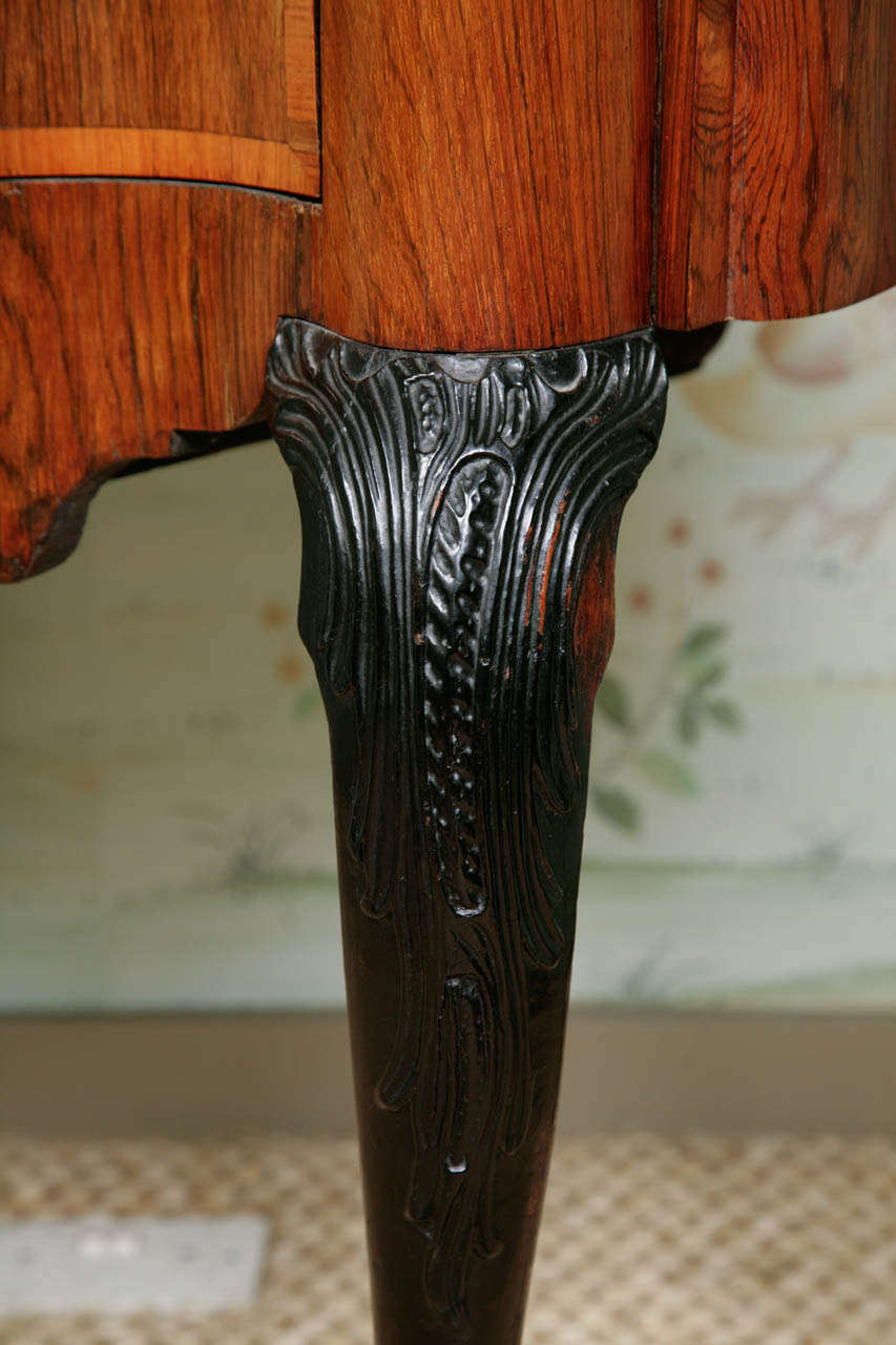 Dutch Rococo 18th Century Side Table with Marble Top 1