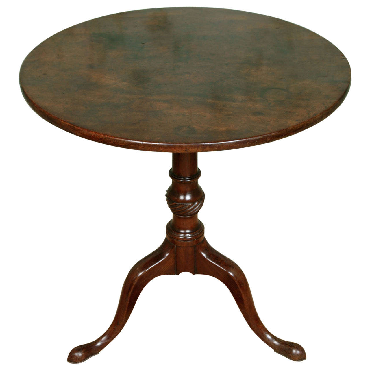 George III Mahogany "Birdcage" Table