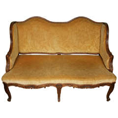 A French Regence Beech Wood Canape Circa 1725