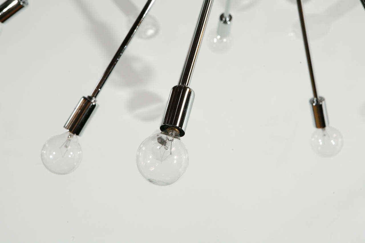 Sputnik-Kronleuchter mit sechsunddreißig Lichtern aus Chrom im Angebot 4