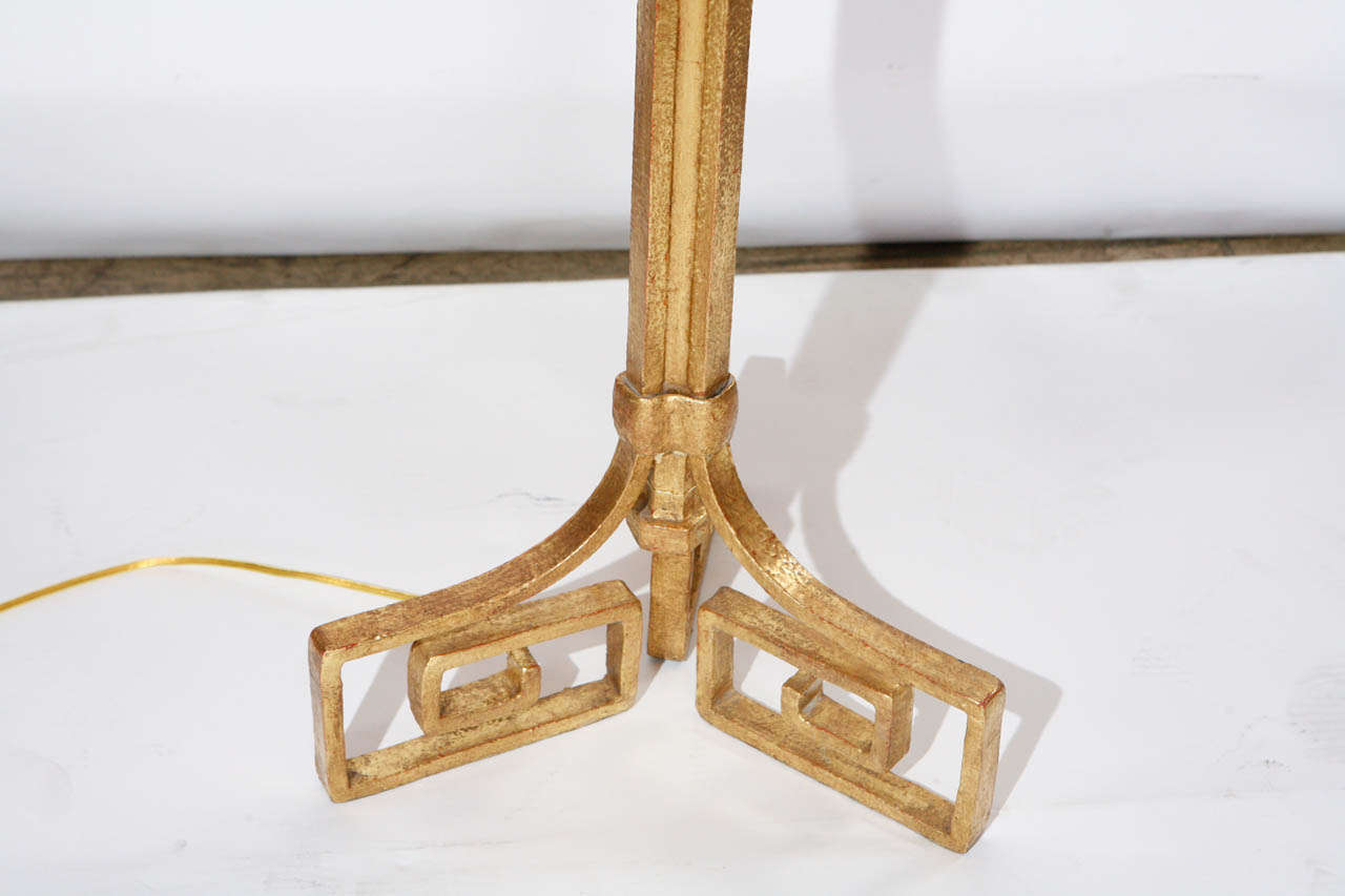 20th Century French Greek Key Floor Lamp in the Style of Jean Michel Frank