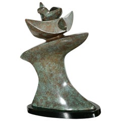 Verdigris Finish Bronze Sculpture by Sy Rosenwasser