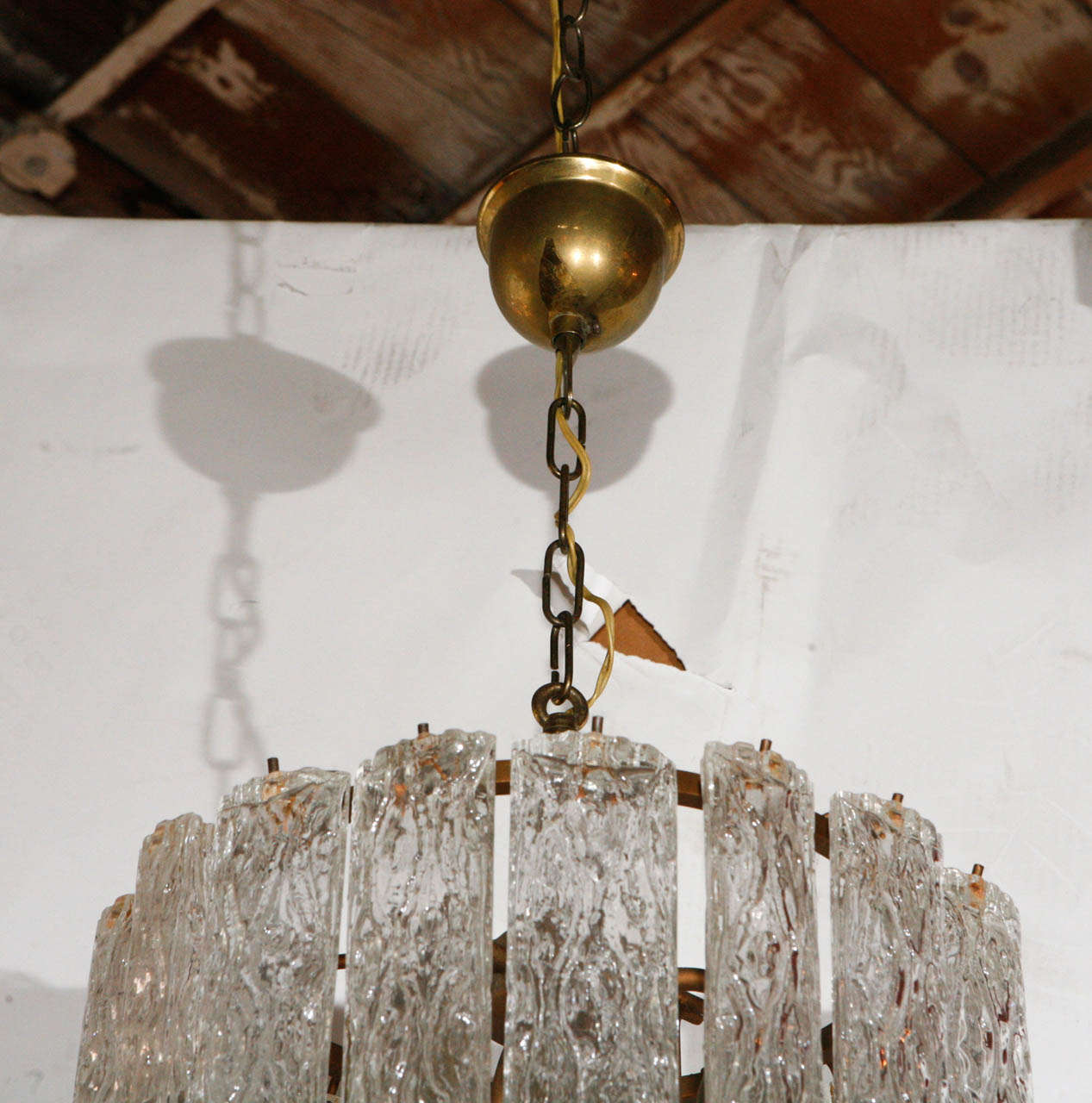 Vintage-Kronleuchter aus Muranoglas im Zustand „Gut“ im Angebot in Cathedral City, CA
