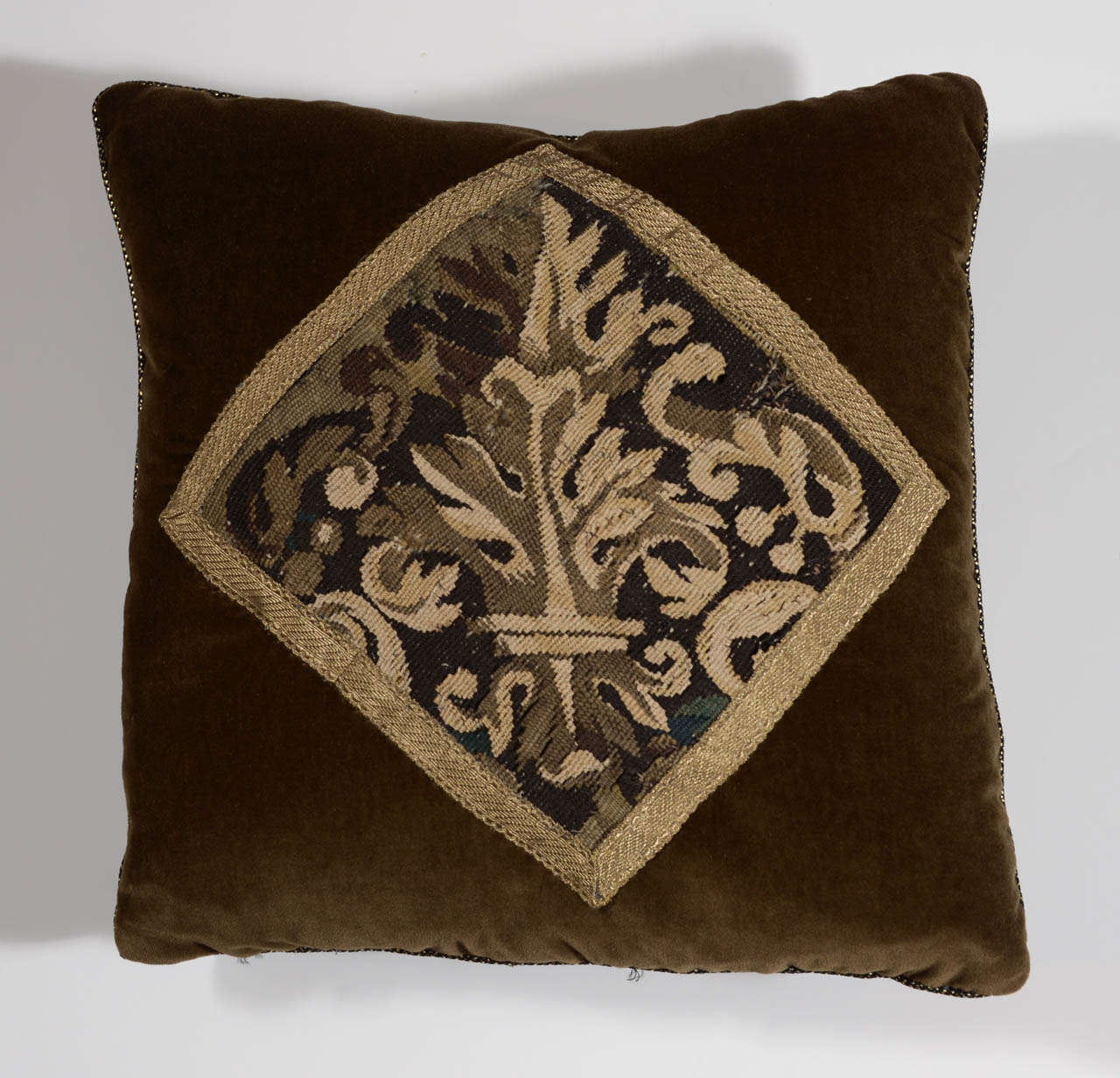 Baroque Pair of 18th Century Fragment Pillow For Sale