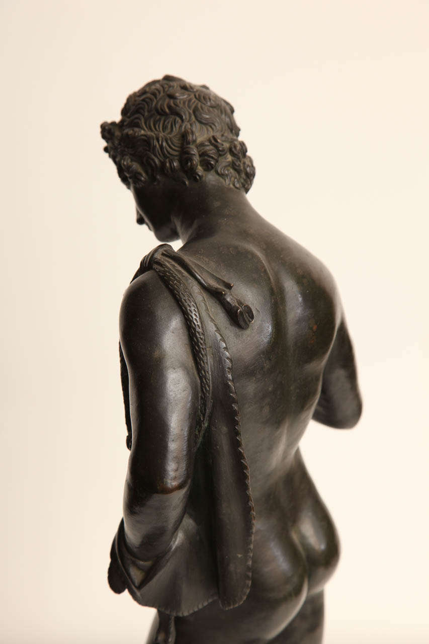 19th Century Bronze Figure of Narcisus For Sale 5