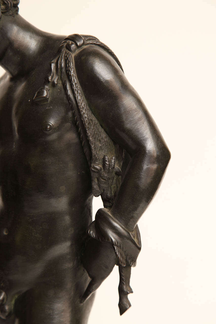 19th Century Bronze Figure of Narcisus For Sale 6