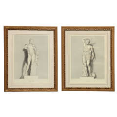 Two 19th Century Italian Engravings of Classical Figures 5