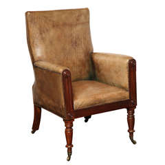 19th Century English Library Armchair