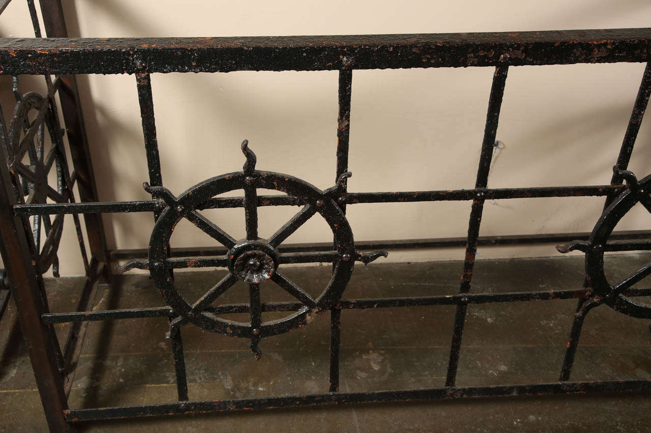 Cast Iron Side Table Made from Old Balcony 4