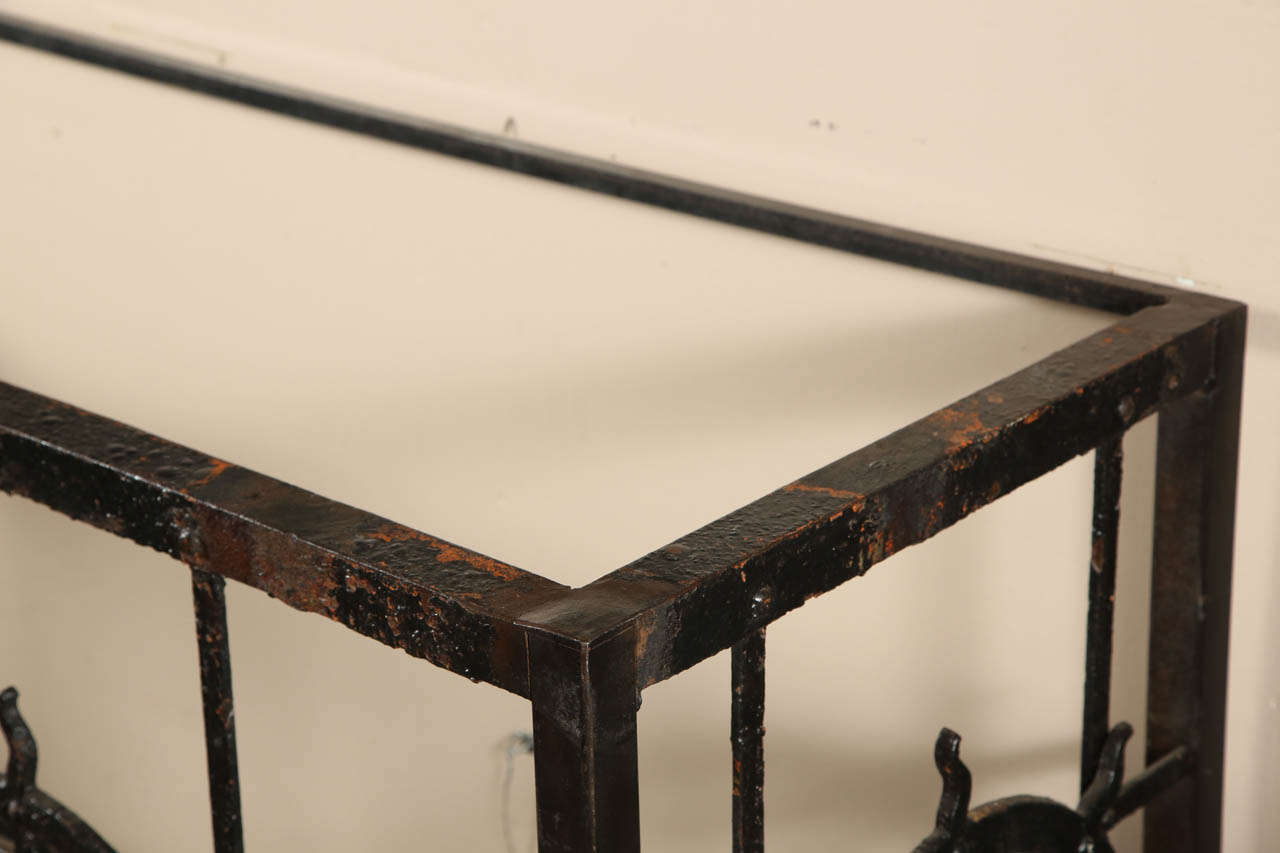 Cast Iron Side Table Made from Old Balcony 3