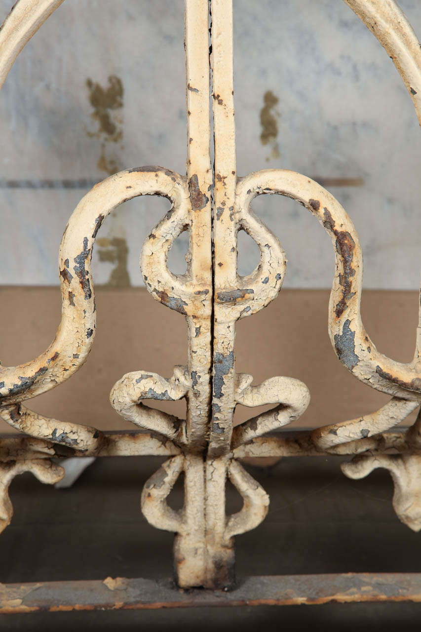 Console Table made from an Argentinean Balcony with Marble Top 1