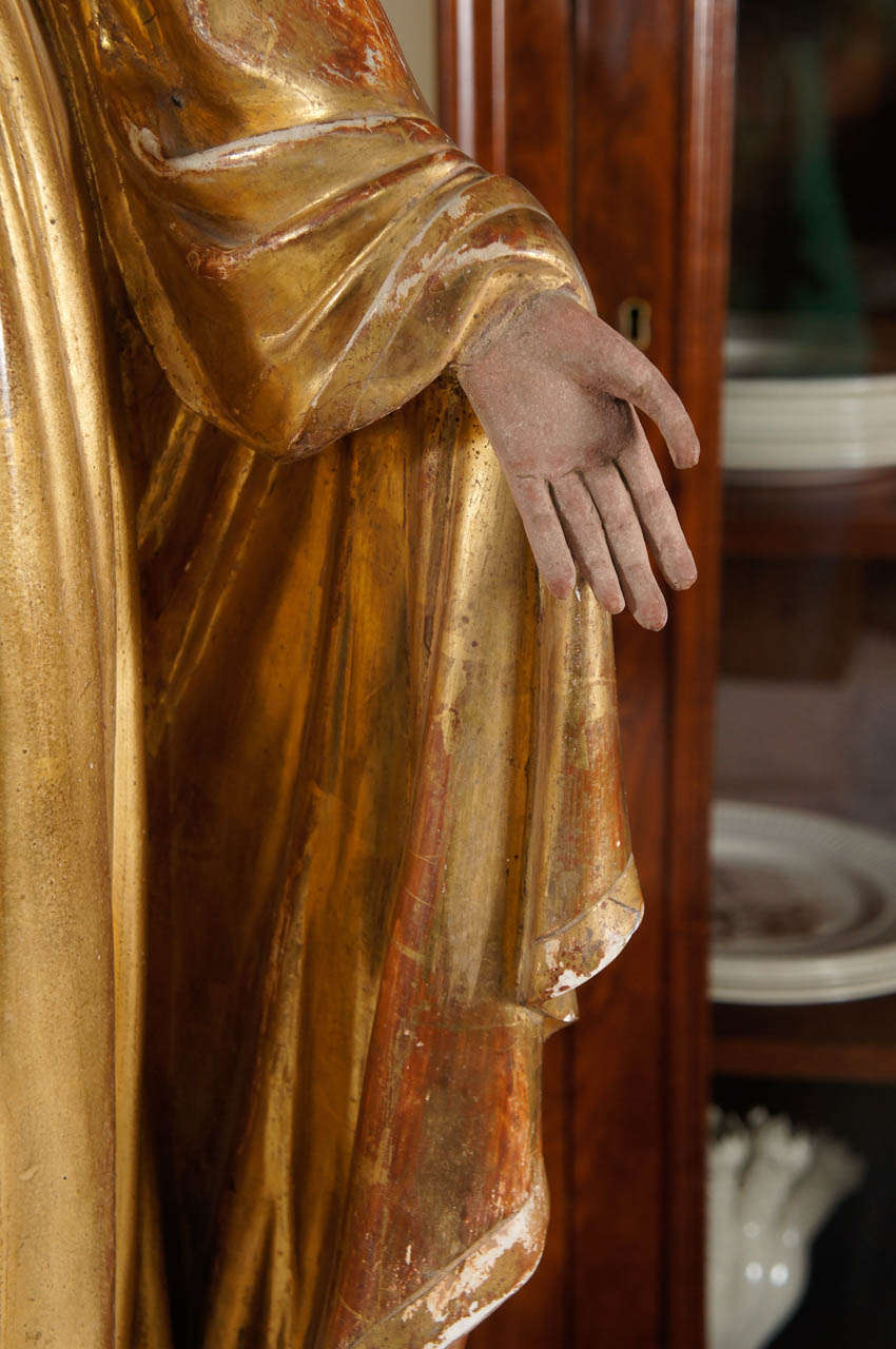 Carved Gilt Wood Figure 3