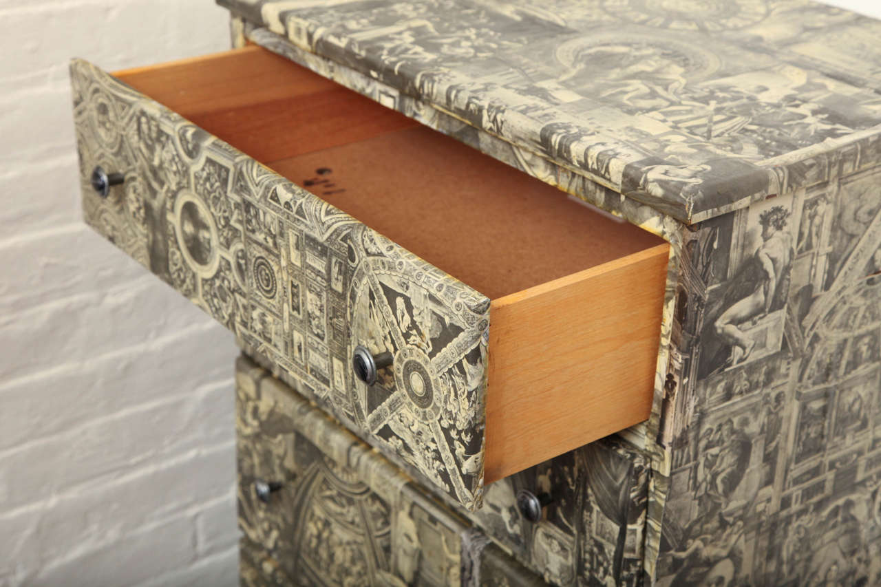 Paper Decoupage Chest of Drawers