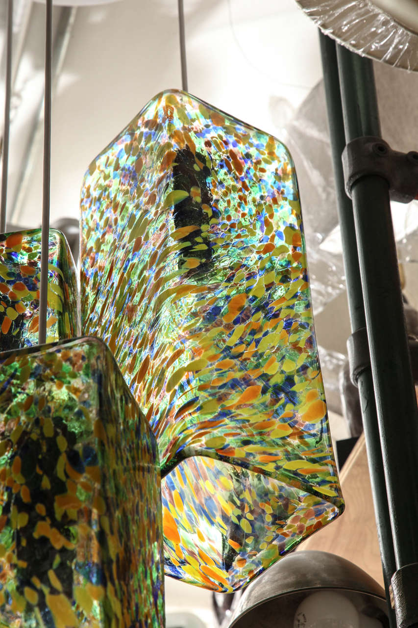 Confetti Murano Glass Fixture In Excellent Condition In Valley Stream, NY